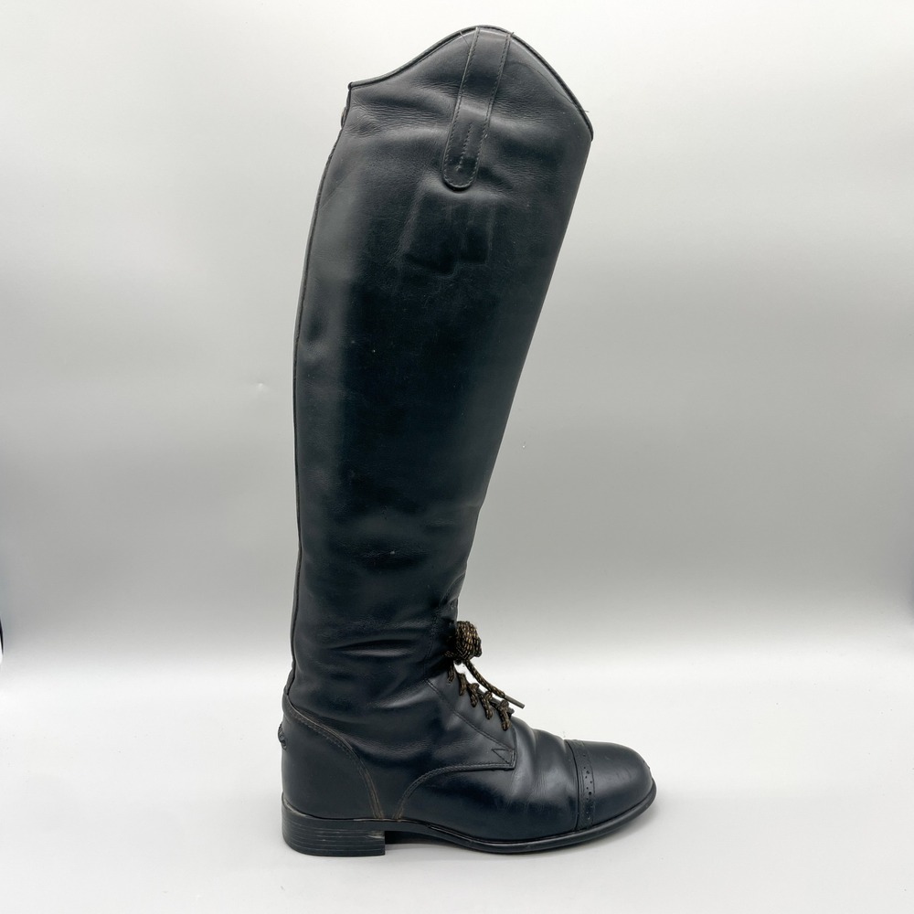 Ariat Womens 6 Heritage Contour Black Leather Tall Equestrian Riding Field Boots